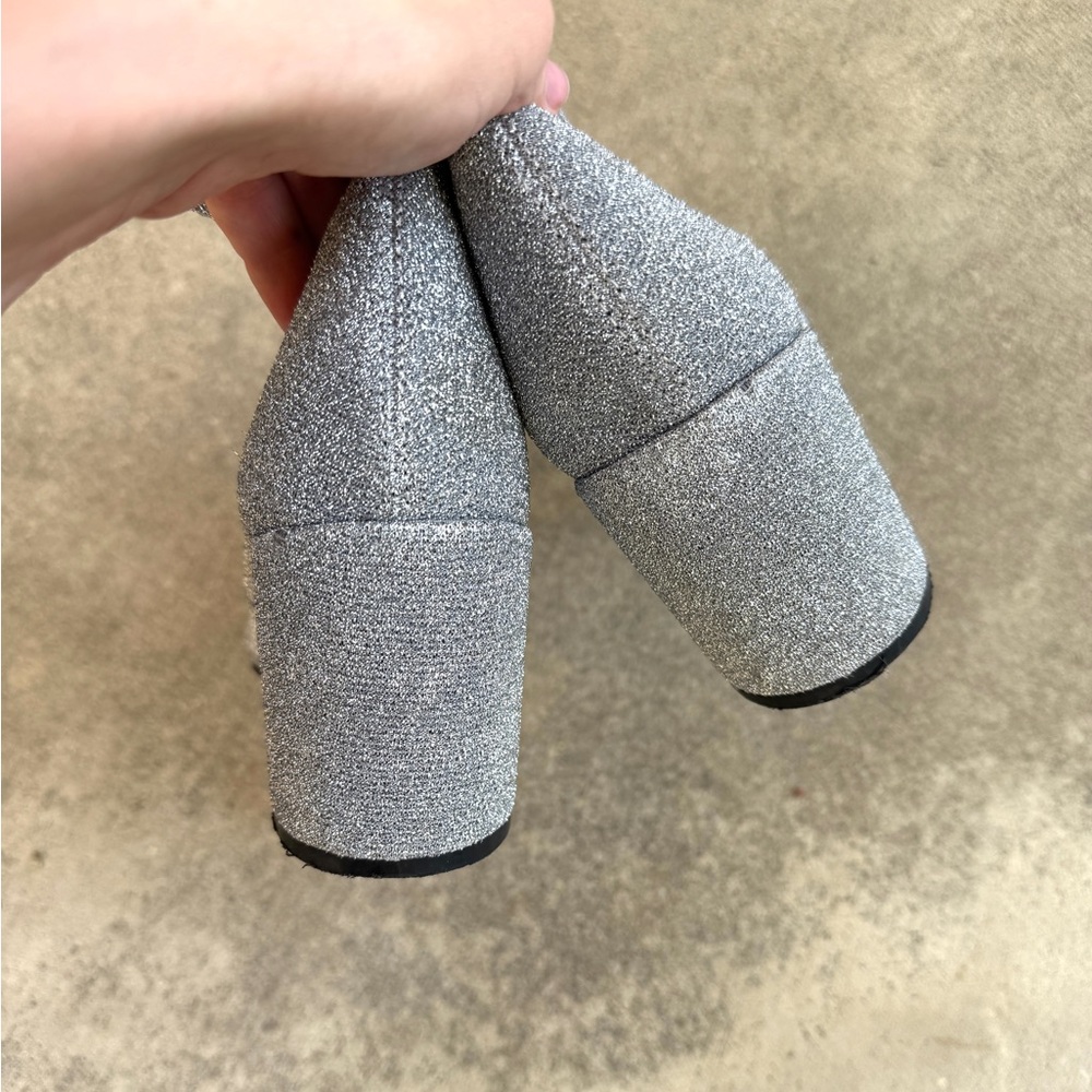 Lulu's Silver Ankle Boots - Picture 8 of 11